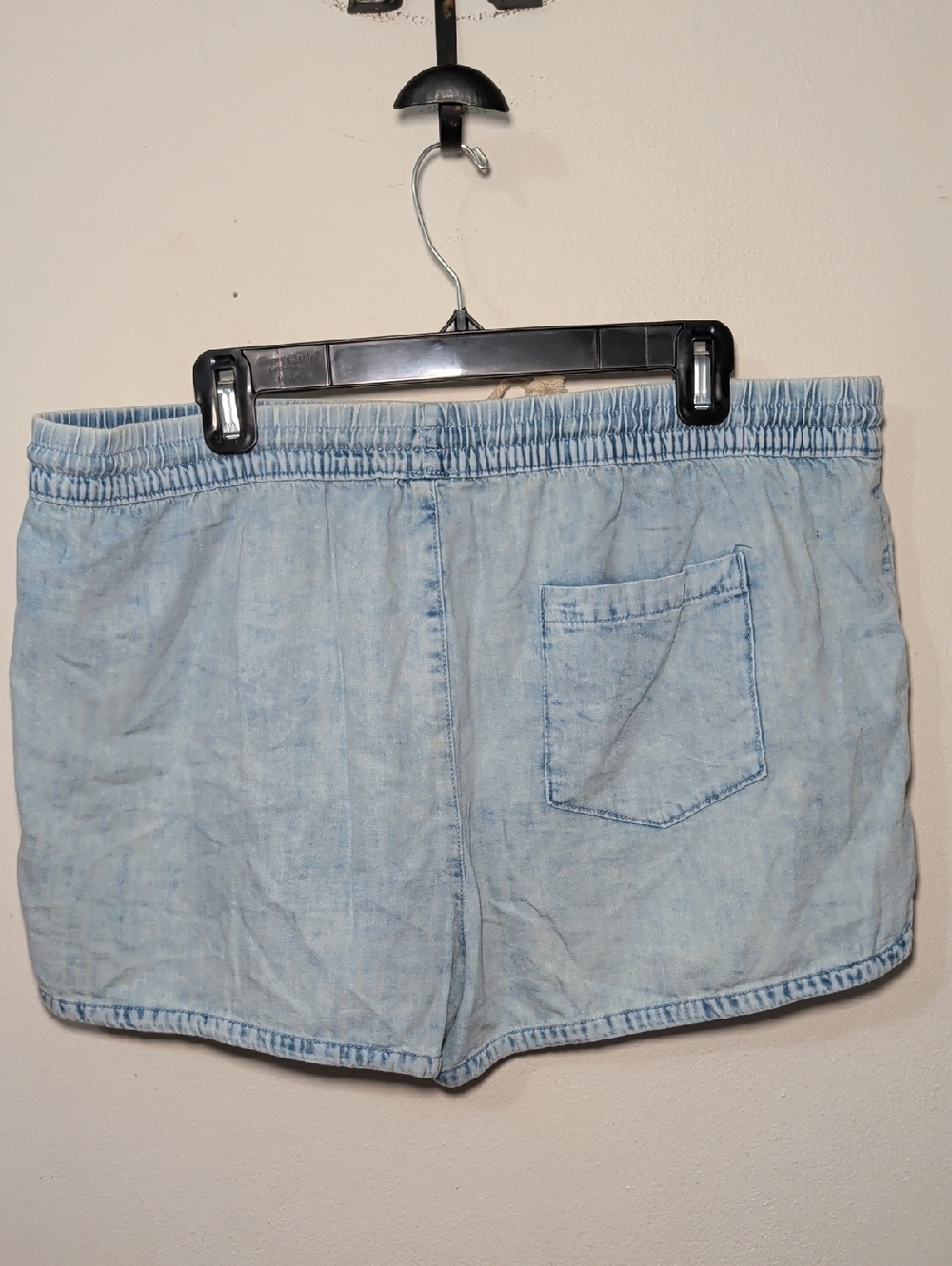 Aerie Light Blue High Waist Denim Shorts 2" Inseam 100% Cotton Women's Size XL - Picture 4 of 6